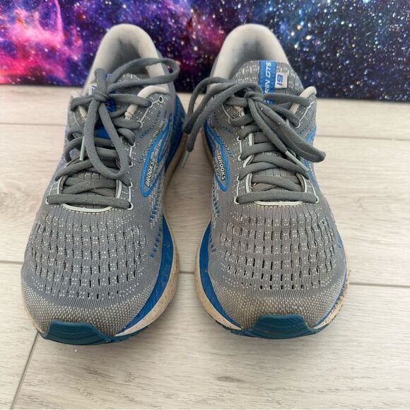 Brooks Glycerin GTS 19 Gray Running Shoes Men Sz 9 Wide (2E) 1103572E095 - Picture 2 of 9